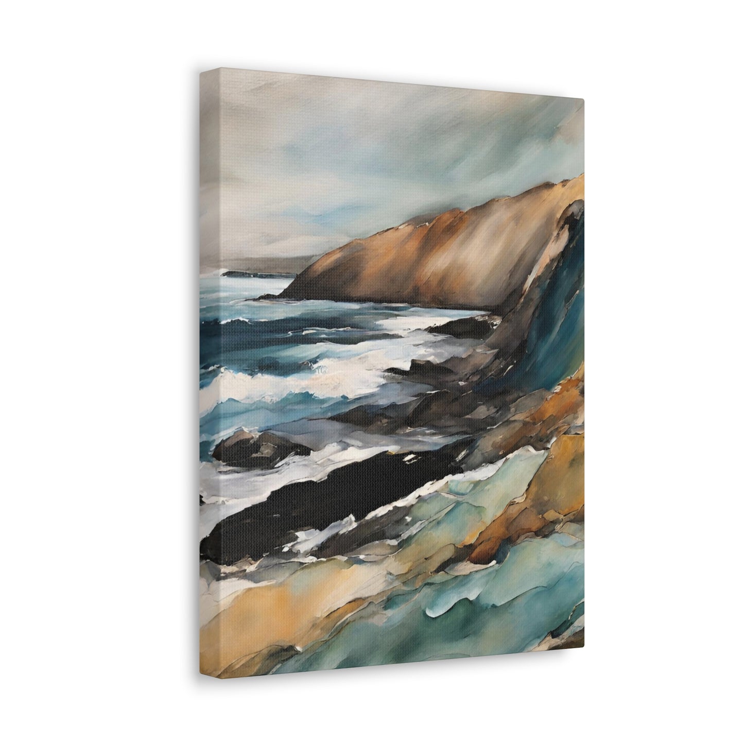 Breaking on the Cliffs - Modern Abstract Art Print