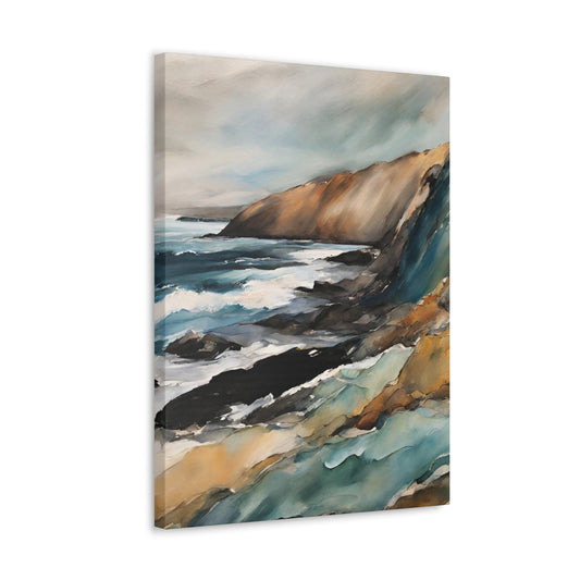 Breaking on the Cliffs - Modern Abstract Art Print